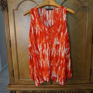 Sleeveless plus size tunic top 2X NWOT